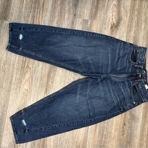 Old Navy Women's Dark Blue Barrel Jeans